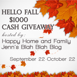 Fall: $1000 Cash Giveaway