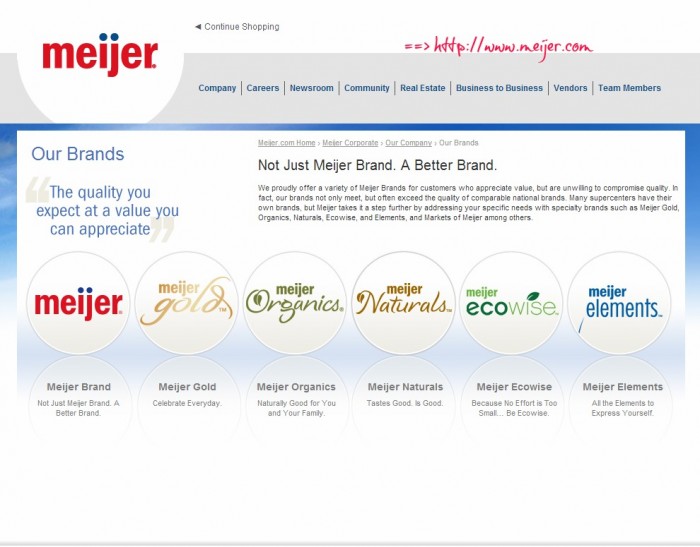 Corporate - Company - Our Brands - Meijer.com