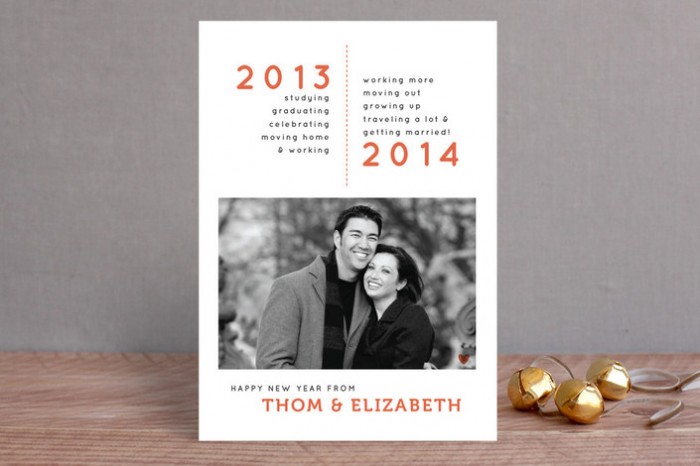 Roasted Beanz: New Year Holiday Cards By Minted
