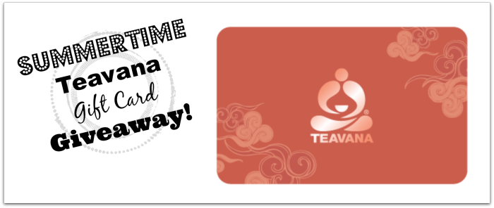 Summertime Teavana Gift Card Giveaway