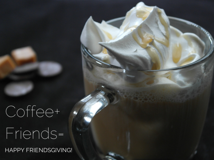 Friendsgiving Mocha Milk Chocolate Caramel Coffee: © Rachel Hull www.roastedbeanz.com #TasteTheSeason #Cbias #Shop