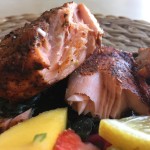 Sam’s Club Seafood: Blackened Salmon And Fruit Salsa! ☕ Roasted Beanz