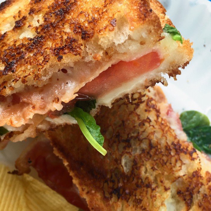 Red, White, And Roka Blue Grilled Cheese Sandwich © www.roastedbeanz.com #FireUpTheGrill #ad #collectivebias #shop