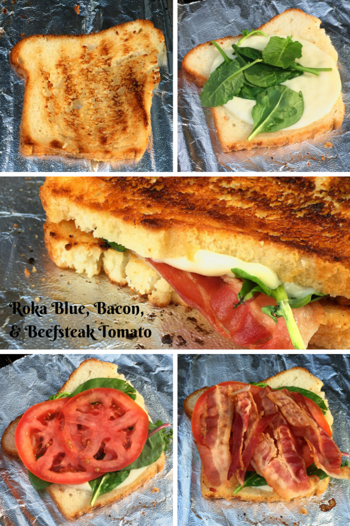 Red, White, And Roka Blue Grilled Cheese Sandwich © www.roastedbeanz.com #FireUpTheGrill #ad #collectivebias #shop