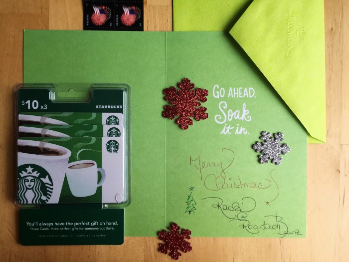 Keep Christmas Covered With A Gift Card Present That Keeps Giving © www.roastedbeanz.com #SendHallmark #ad #CollectiveBias #shop 